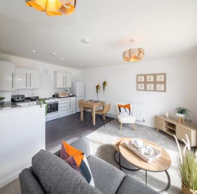 living room - stock photo