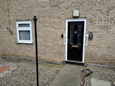 door of the property 